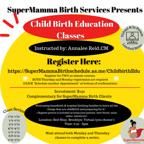 SuperMamma Birth Services Presents Child Birth Education Courses 